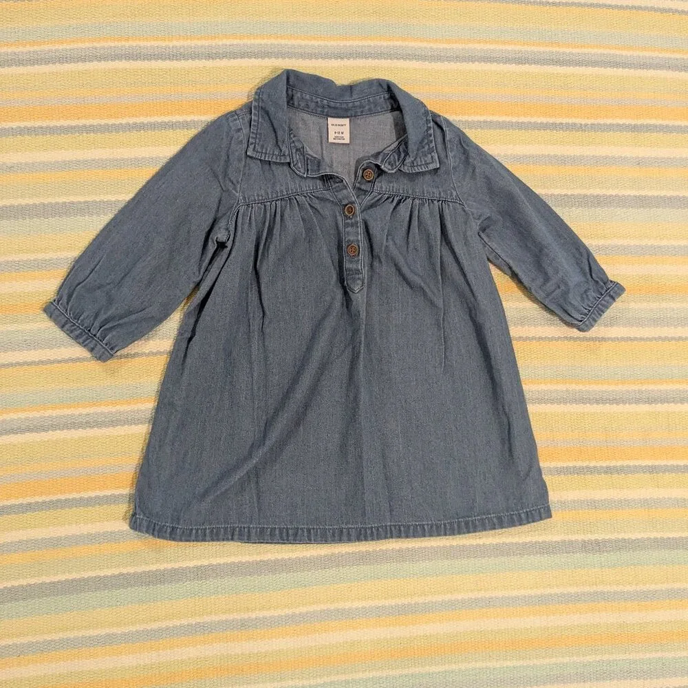 ⭐ Old Navy chambray dress size 6-12 months